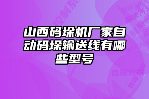 山西碼垛機(jī)廠家自動碼垛輸送線有哪些型號