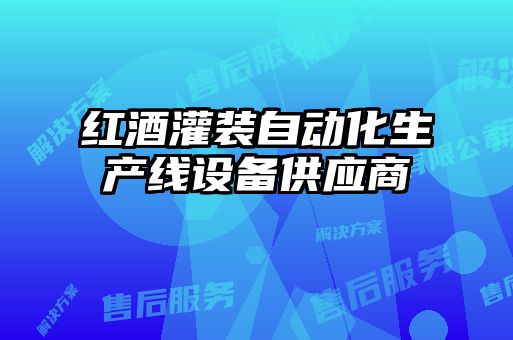 紅酒灌裝自動化生產(chǎn)線設(shè)備供應商