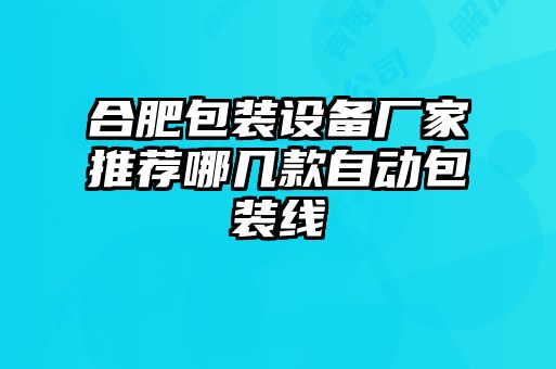 合肥包裝設(shè)備廠家推薦哪幾款自動包裝線